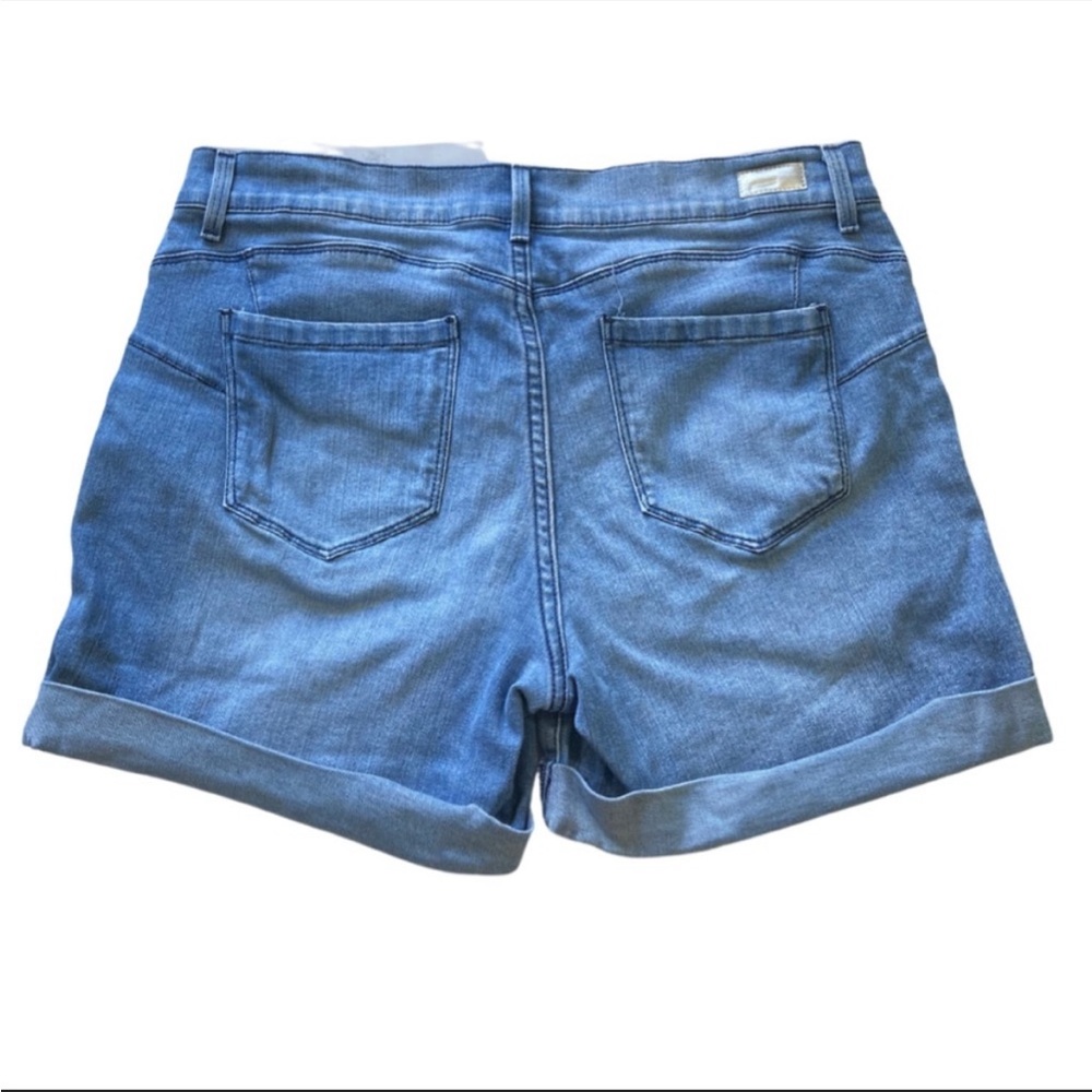 JUICY COUTURE Distressed Glitter Women’s Jean Shorts Size 12. - Picture 2 of 10